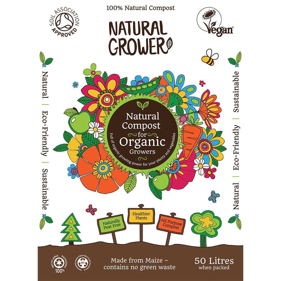 Natural Compost - Organic and Peat Free - 50L Bag