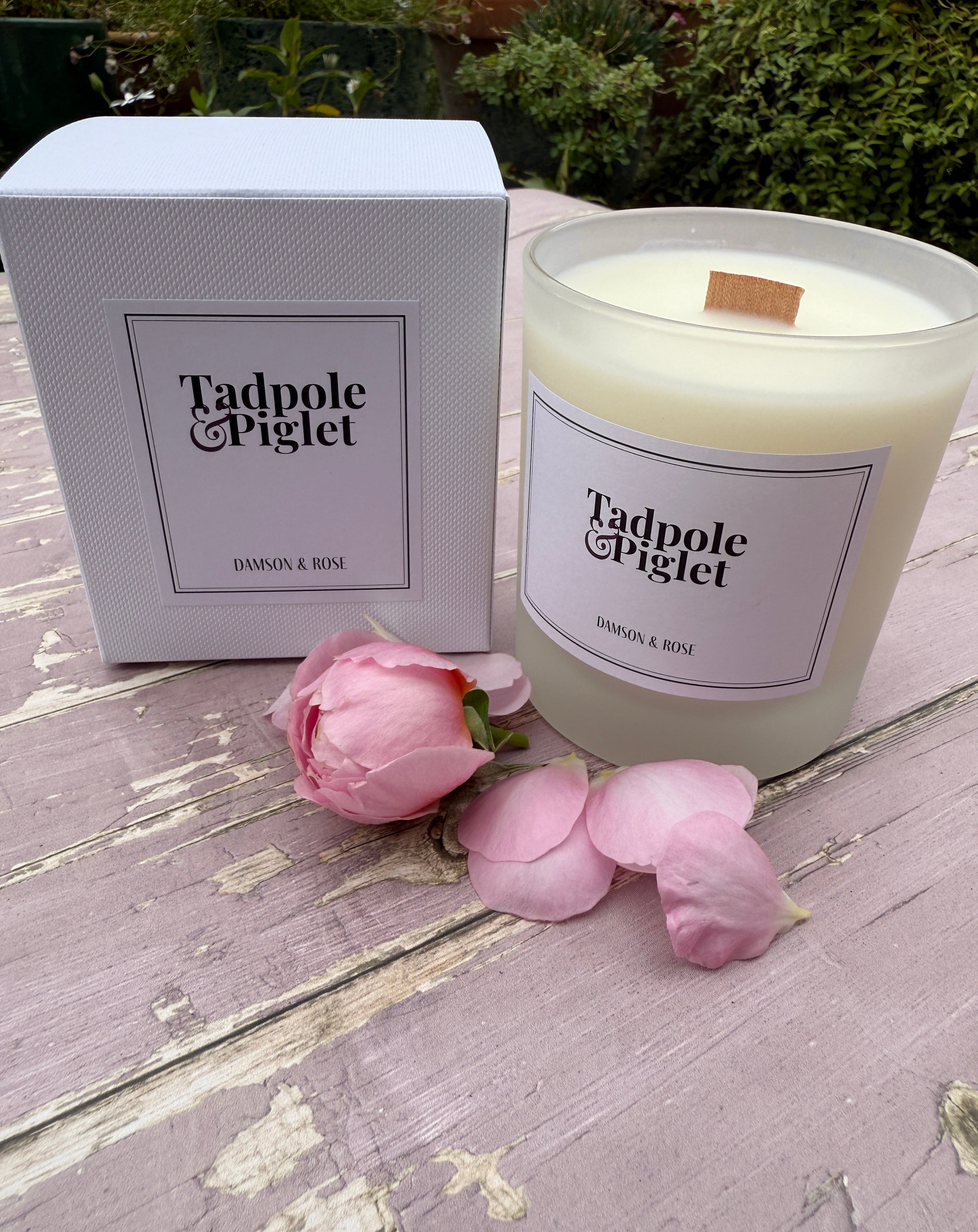 Damson & Rose Scented Candle