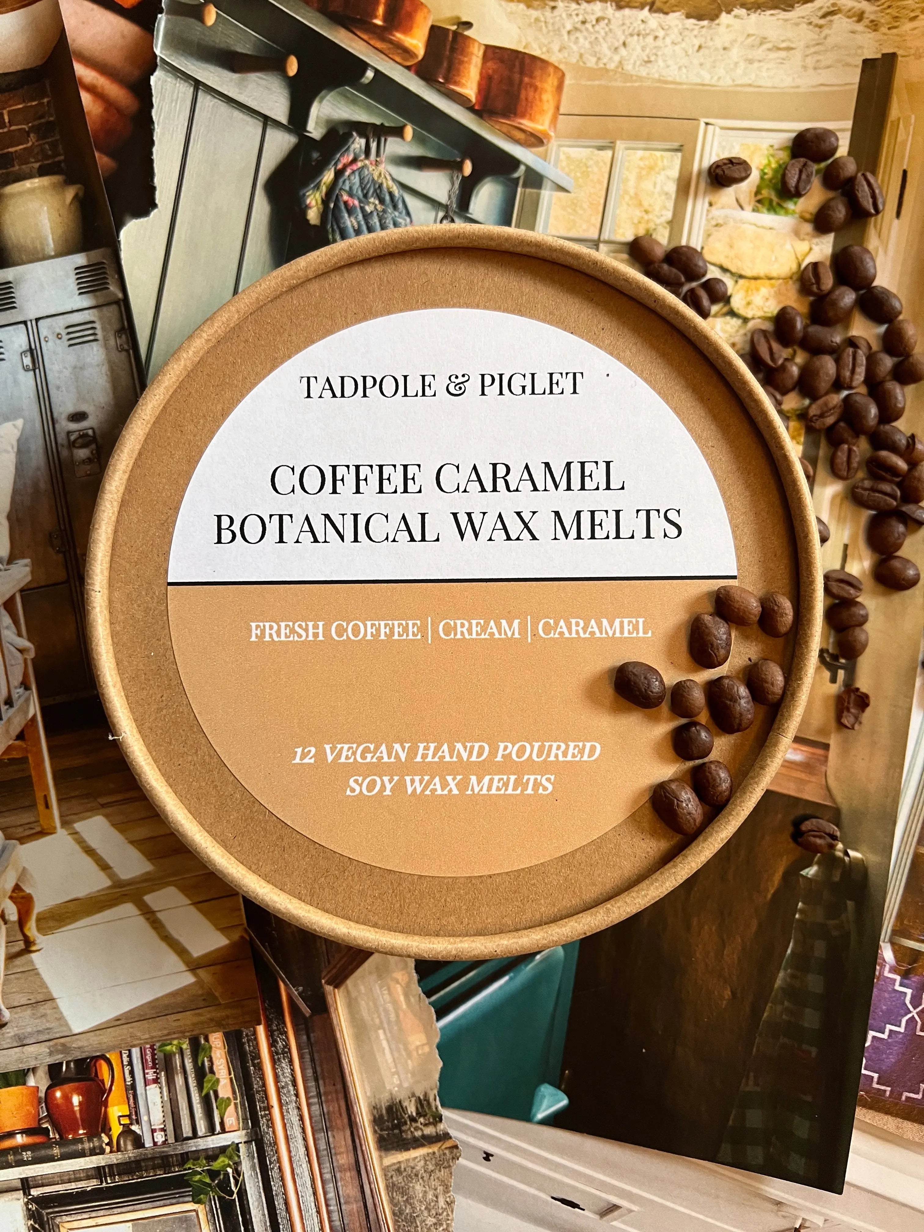 Coffee Caramel Botanical Wax Melts - Bishy Barnabees Cottage Garden Ltd