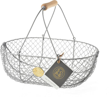 Sophie Conran Large Harvest Basket by Burgon & Ball (Grey)