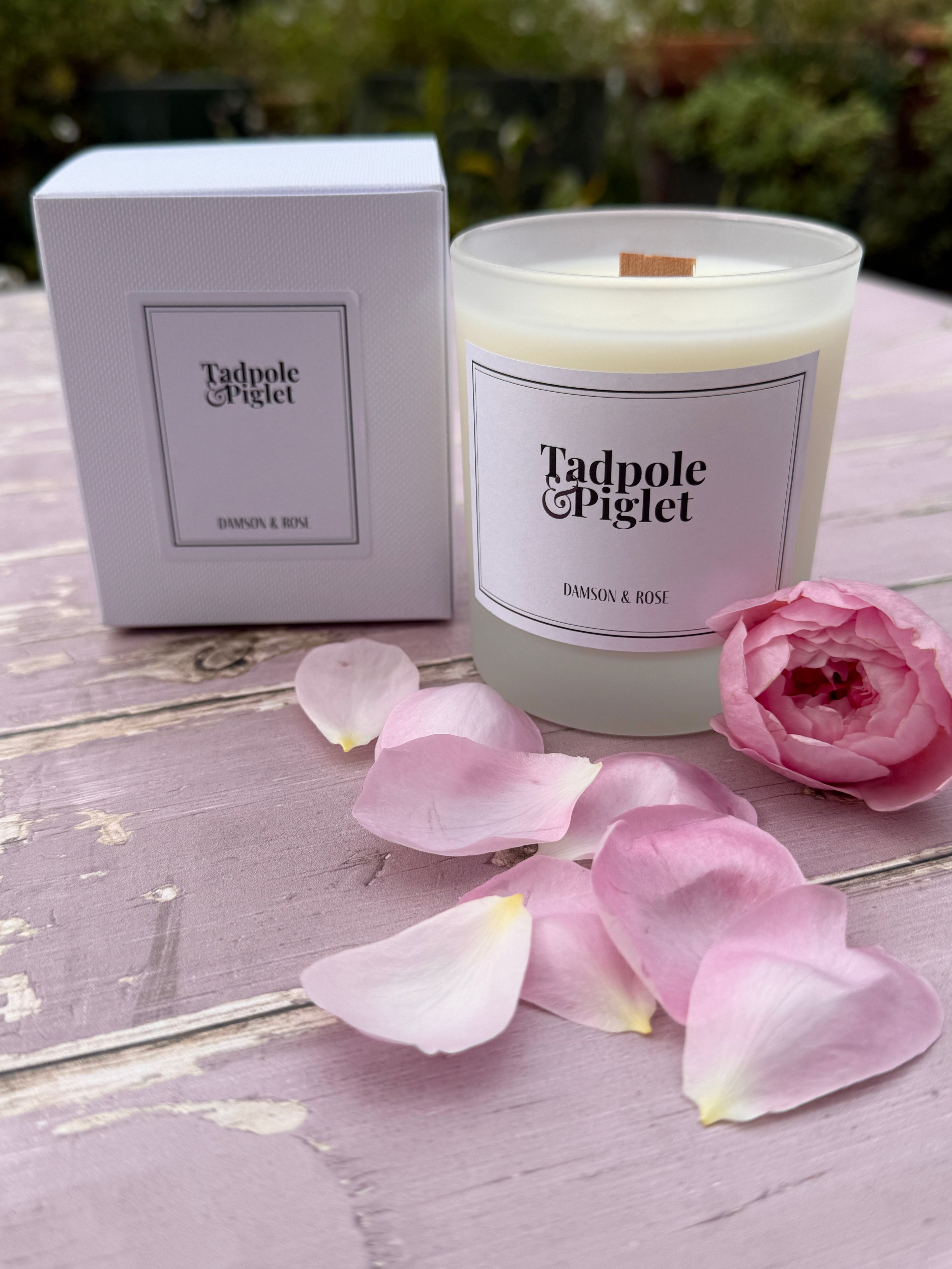 Damson & Rose Scented Candle - Bishy Barnabees Cottage Garden Ltd