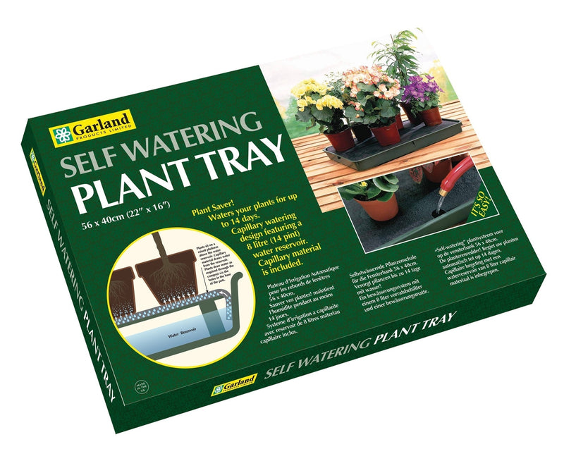 Large Self-Watering Plant Tray – Indoor or Greenhouse Use | Garland