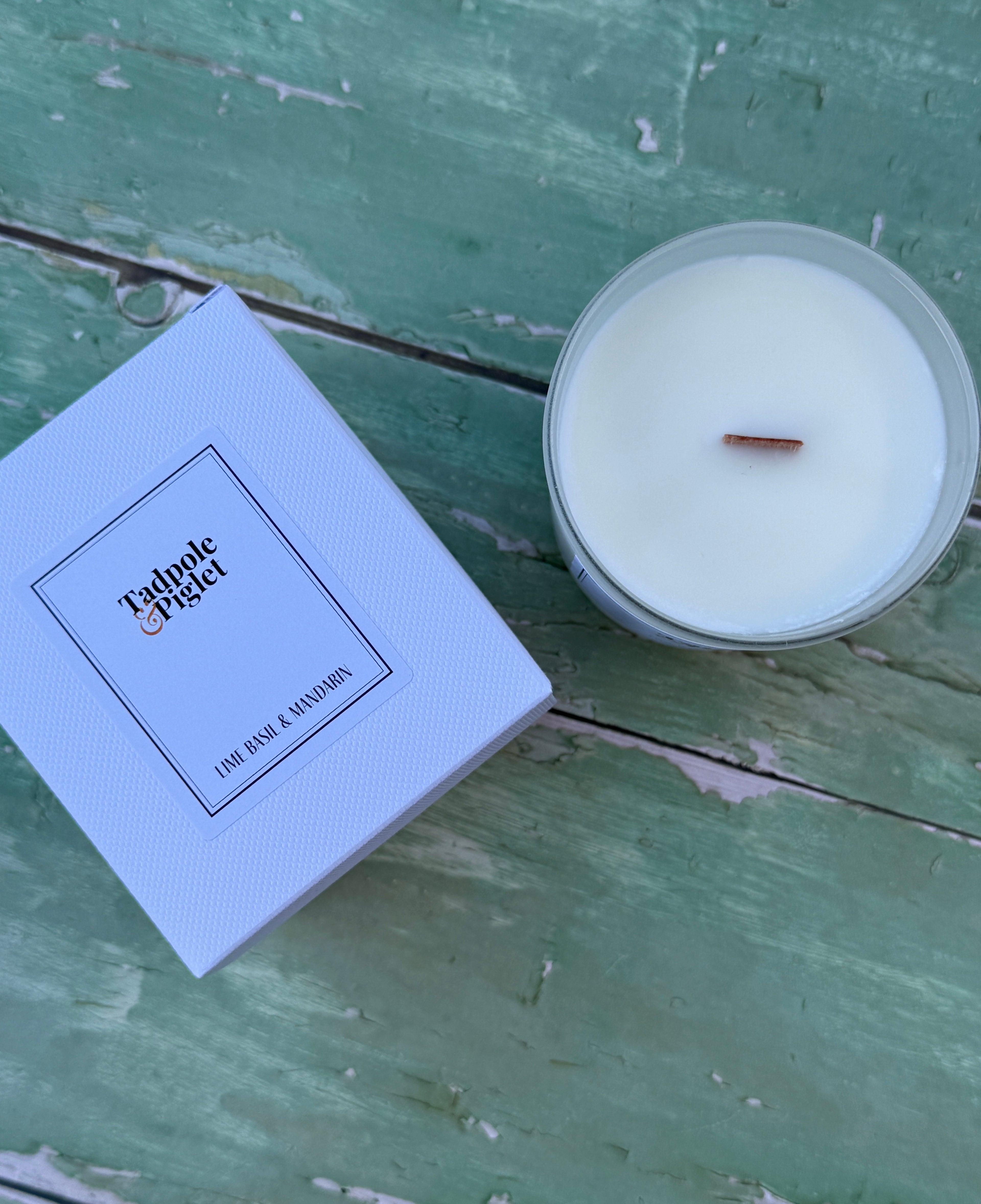 Lime, Basil & Mandarin Scented Candle - Bishy Barnabees Cottage Garden Ltd