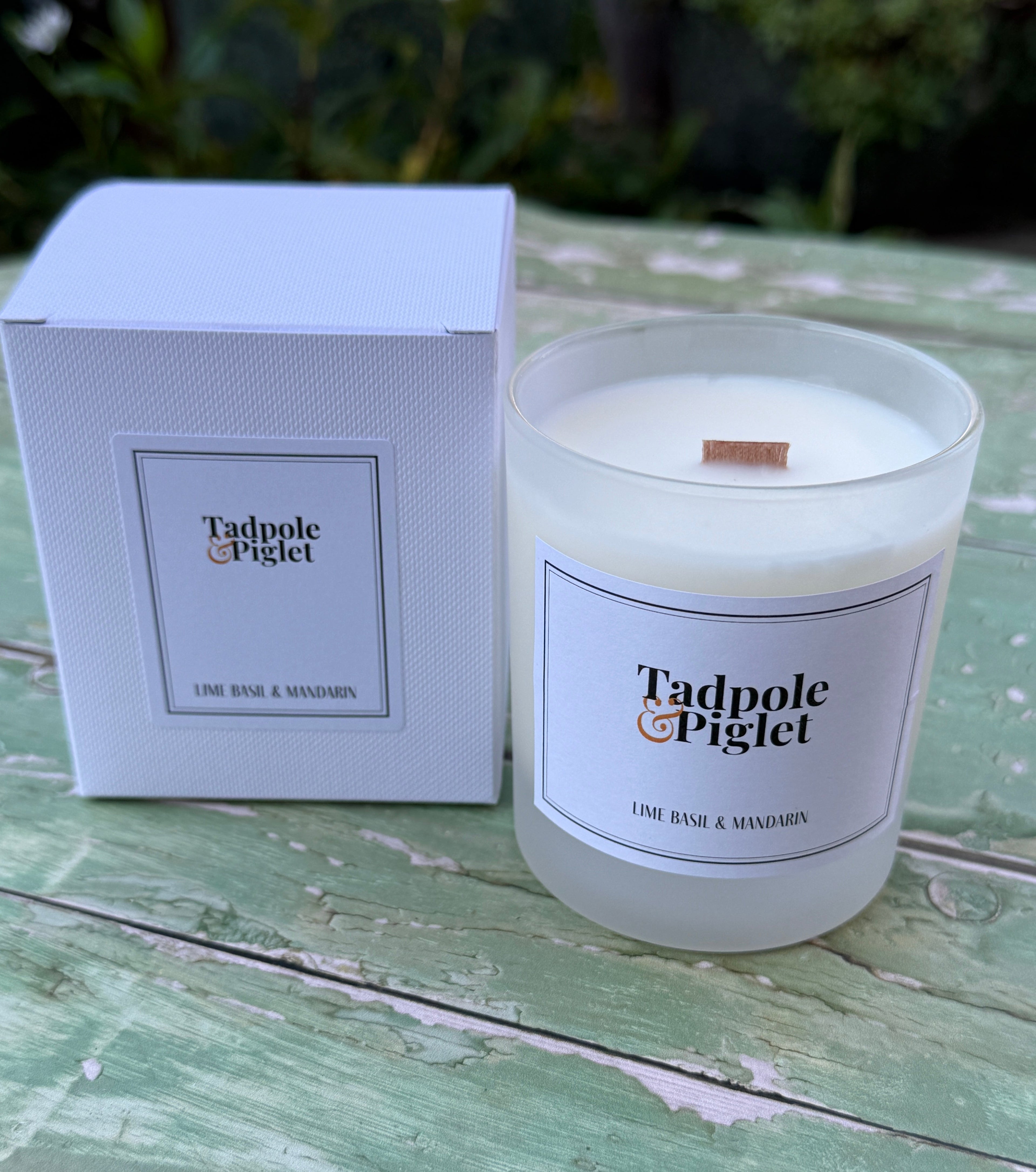 Lime, Basil & Mandarin Scented Candle - Bishy Barnabees Cottage Garden Ltd