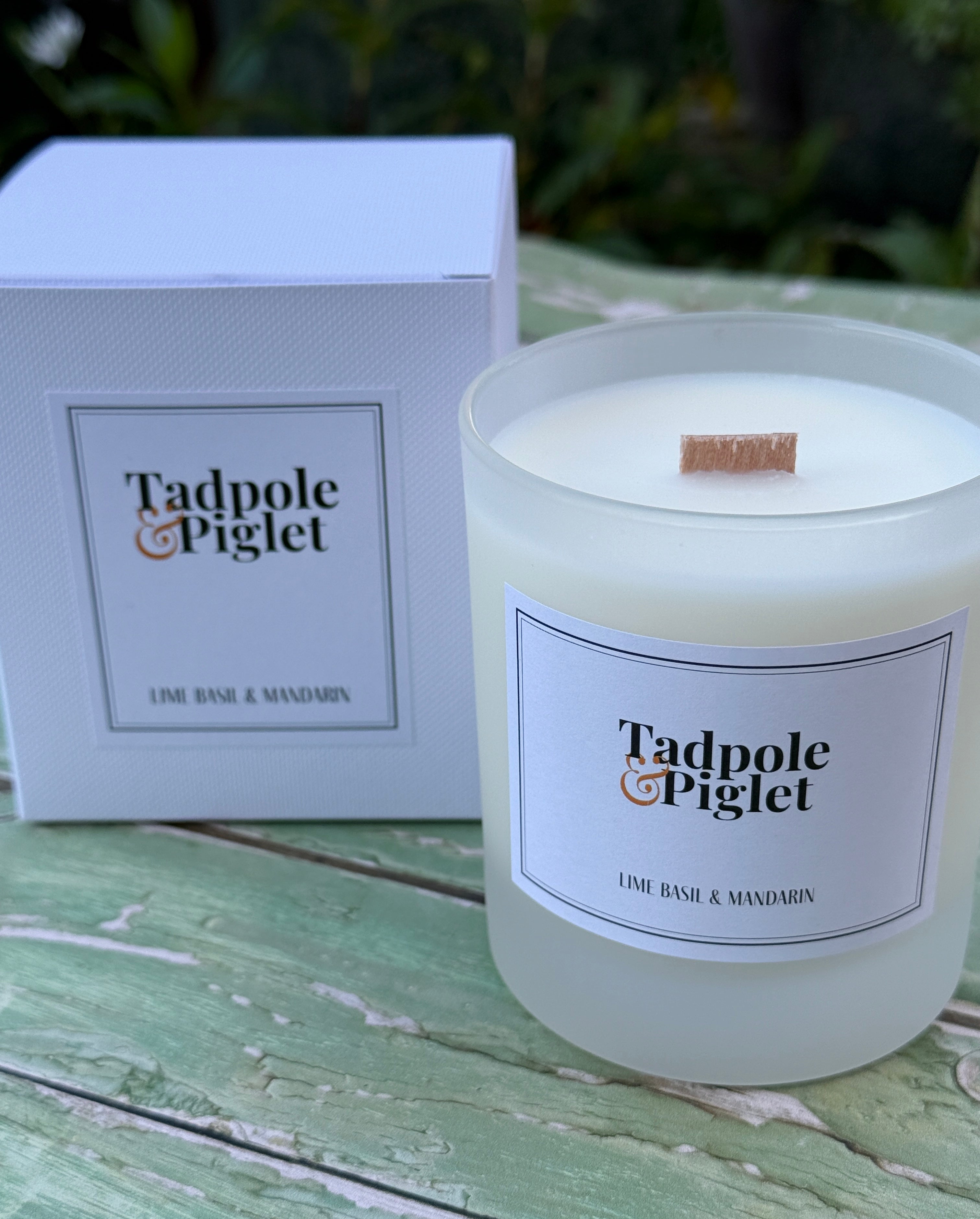 Lime, Basil & Mandarin Scented Candle - Bishy Barnabees Cottage Garden Ltd