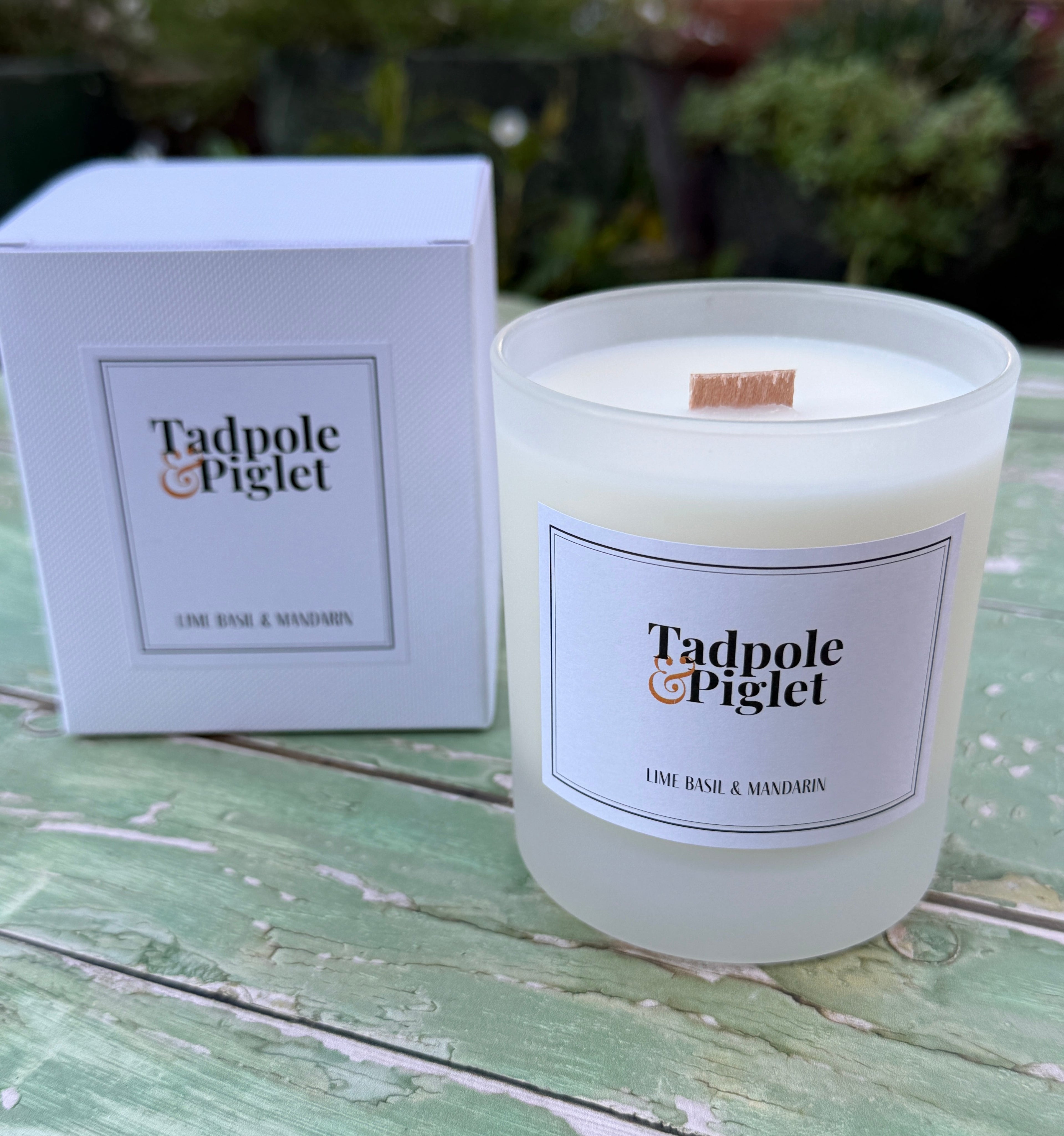 Lime, Basil & Mandarin Scented Candle - Bishy Barnabees Cottage Garden Ltd