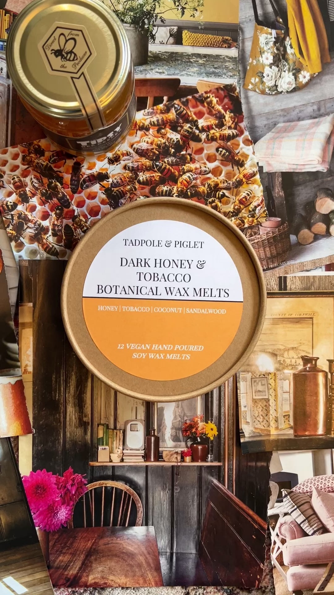 Dark Honey & Tobacco Botanical Wax Melts