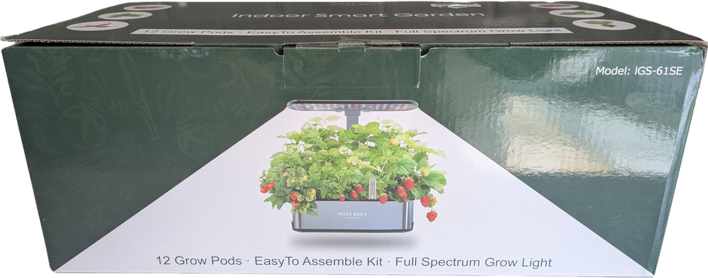 12 pod smart garden in its printed retail box