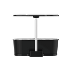 Rear view of the black 15 pod smart garden showing the lamp stand