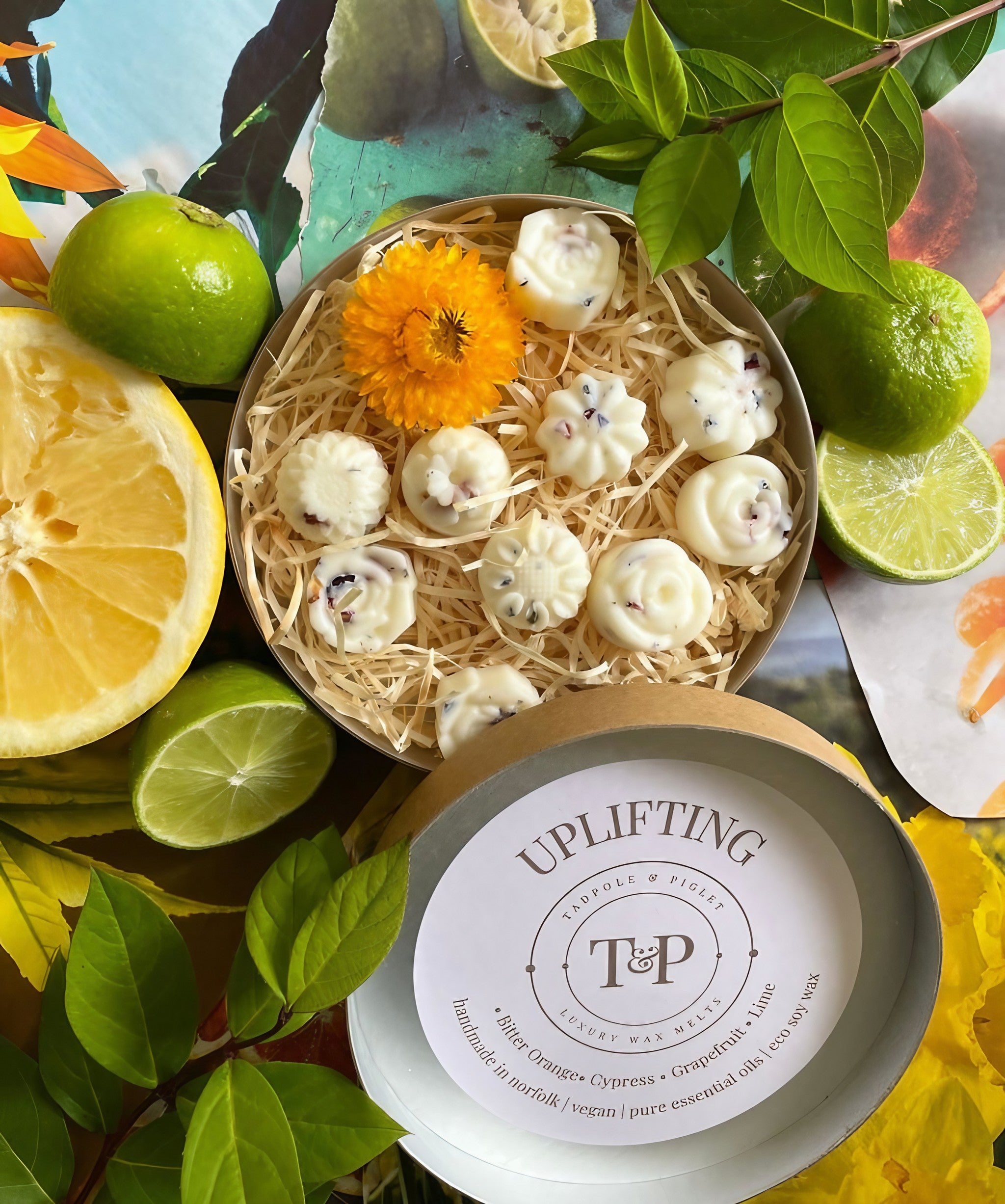 Uplifting Pure Essential Oil Botanical Wax Melts