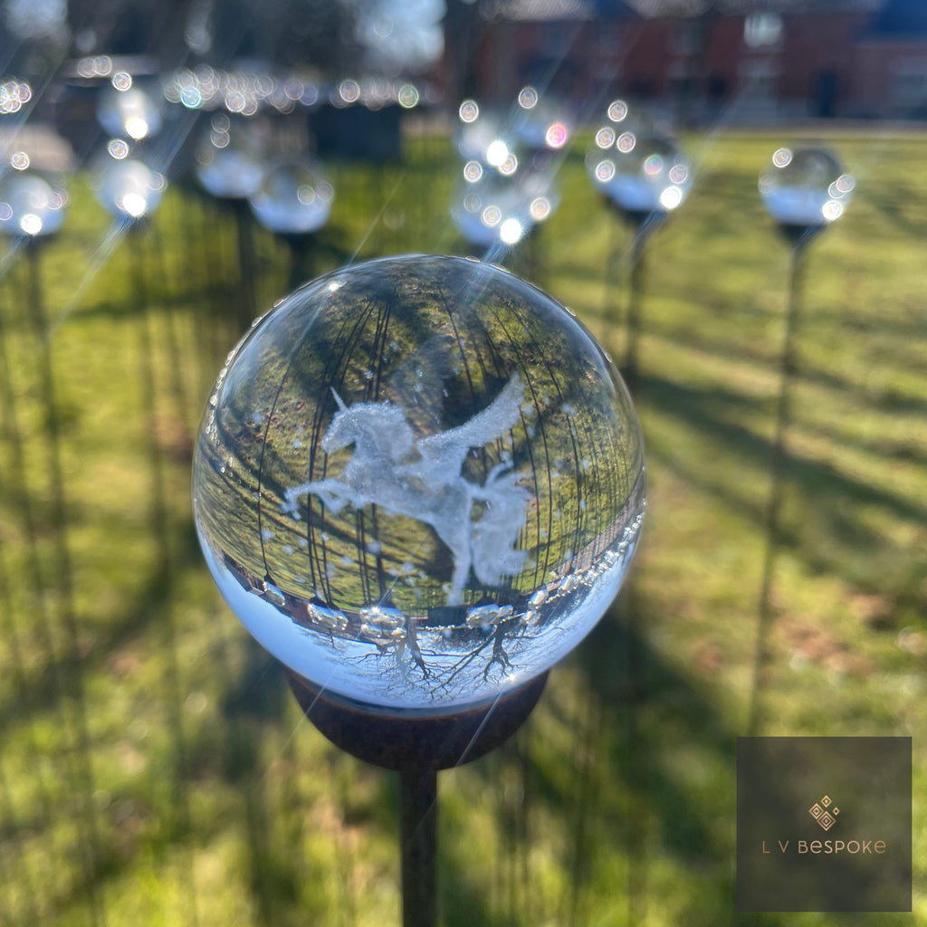 3D Orb Decorative Garden Stake
