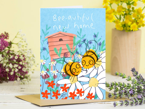 Bees New Home Card