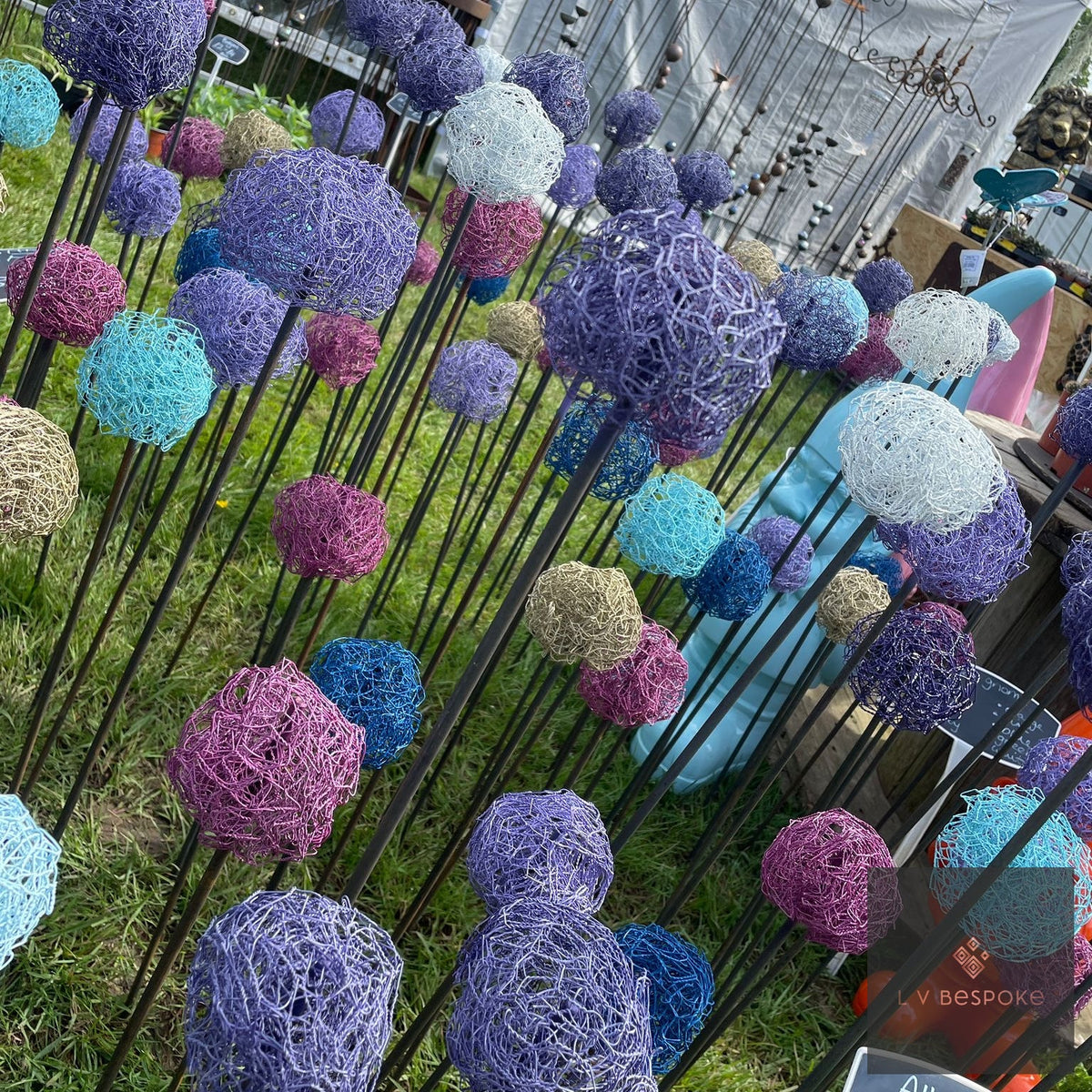 Handmade Allium Heads by LV Bespoke | Year-Round Garden Structure