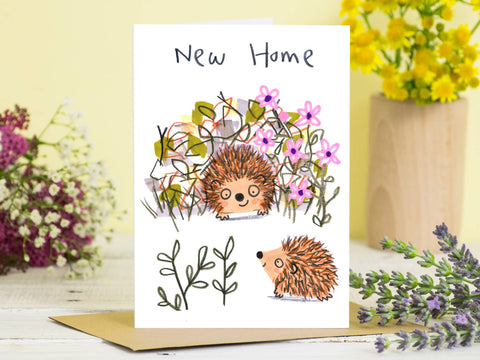 Hedgehog New Home Card