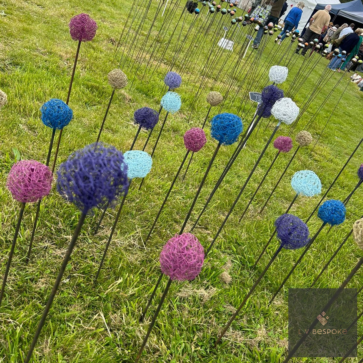 Handmade Allium Heads by LV Bespoke | Year-Round Garden Structure