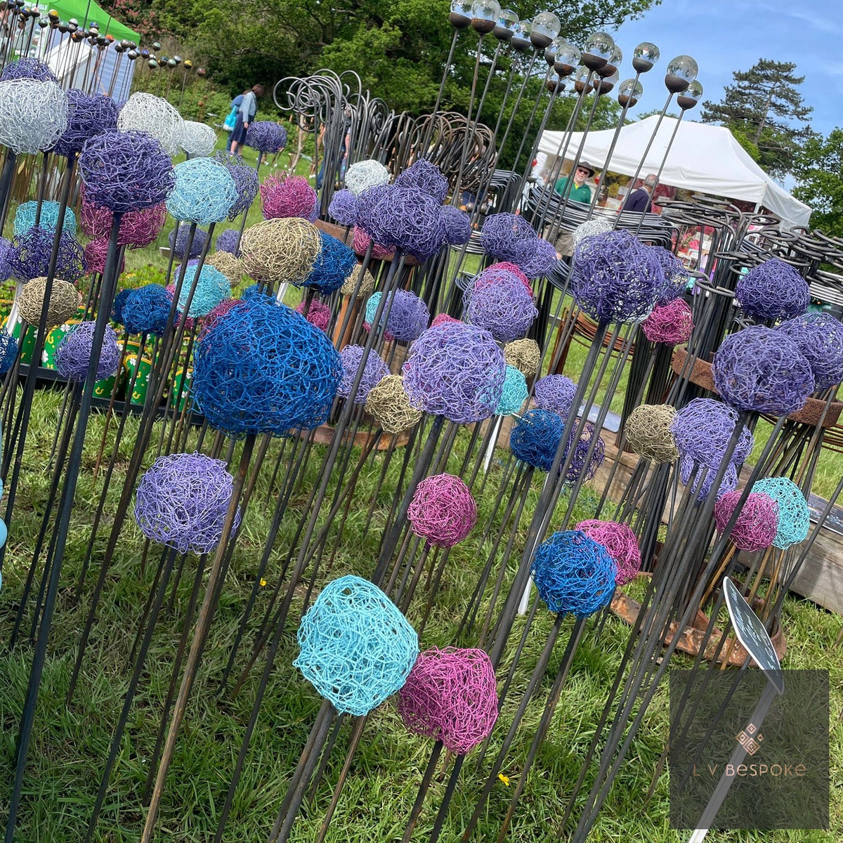 Handmade Allium Heads by LV Bespoke | Year-Round Garden Structure