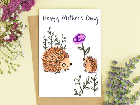 Hoggy Mothers Day Card