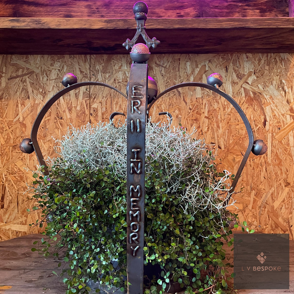 Handmade Steel Garden Crown with Marbles (Bespoke)