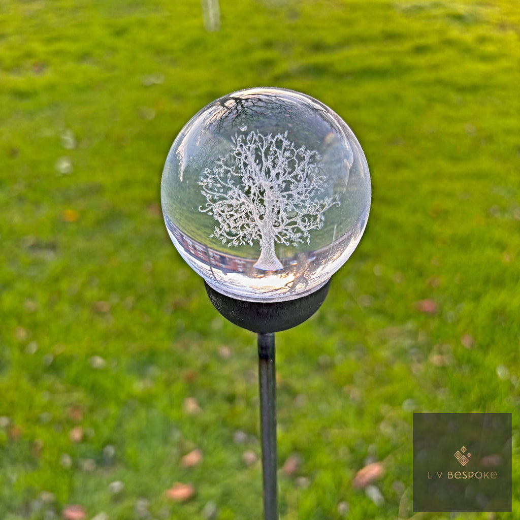 3D Orb Decorative Garden Stake