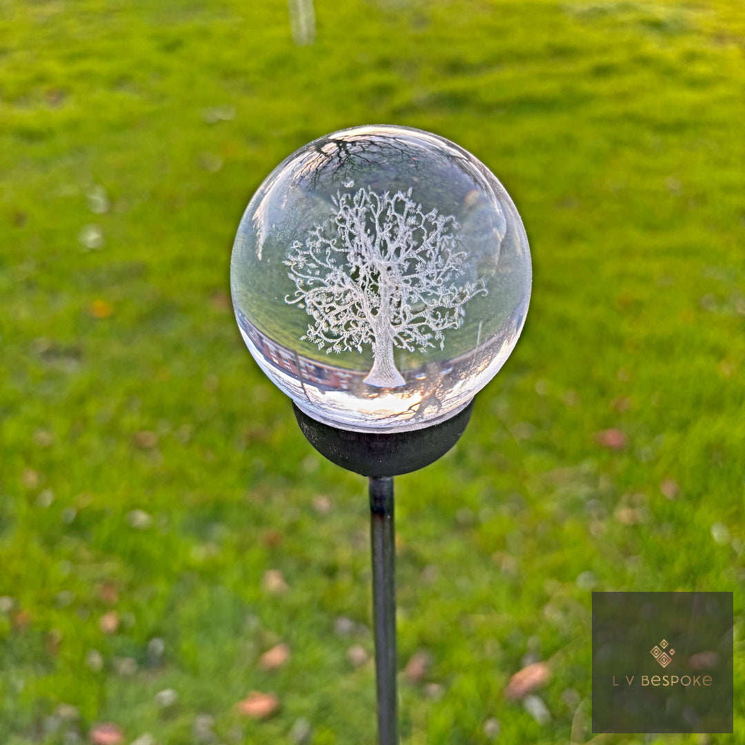3D Orb Decorative Garden Stake