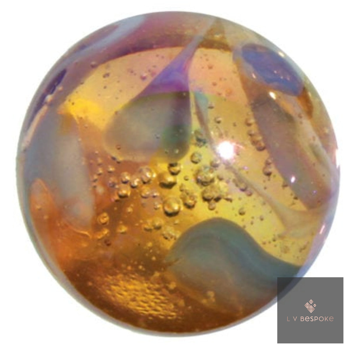Bespoke Cluster of 5 Colourful Marbles | Splayable Garden Stake