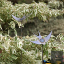 Bird & Insect Garden Stakes (Raw Steel, Two Heights)