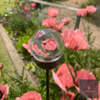 Bespoke Glass-Topped Garden Stake | 4 Sizes, 4 Finishes