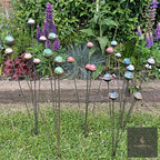 Bespoke Cluster of 5 Colourful Marbles | Splayable Garden Stake