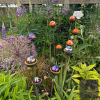 Bespoke Cluster of 5 Colourful Marbles | Splayable Garden Stake