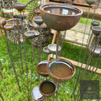 Bespoke Cluster of 5 Cups or Balls | Norfolk Steel Garden Feature