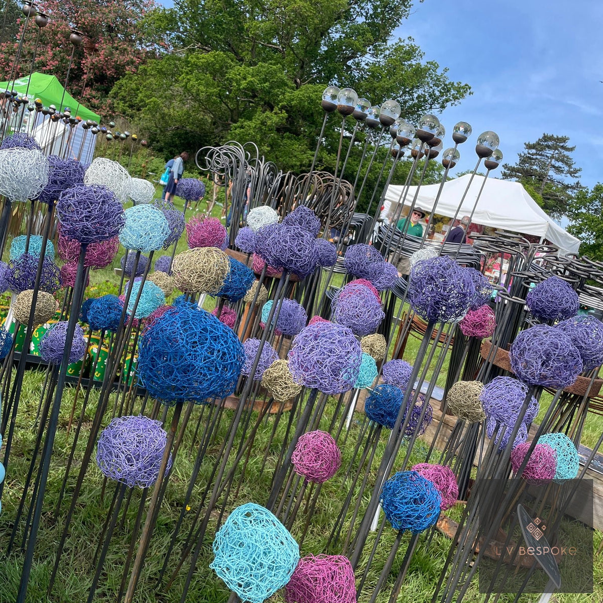 Handmade Allium Heads by LV Bespoke | Year-Round Garden Structure