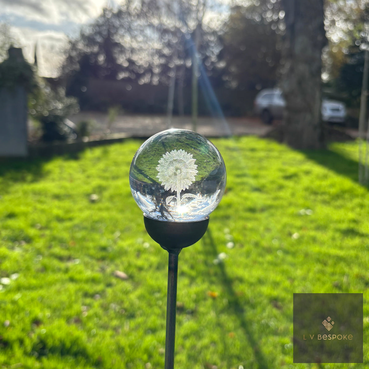 3D Orb Decorative Garden Stake