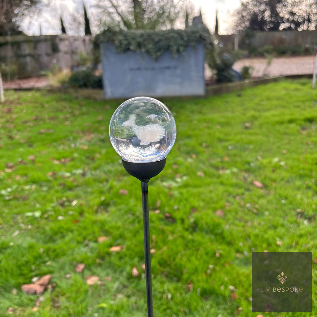 3D Orb Decorative Garden Stake
