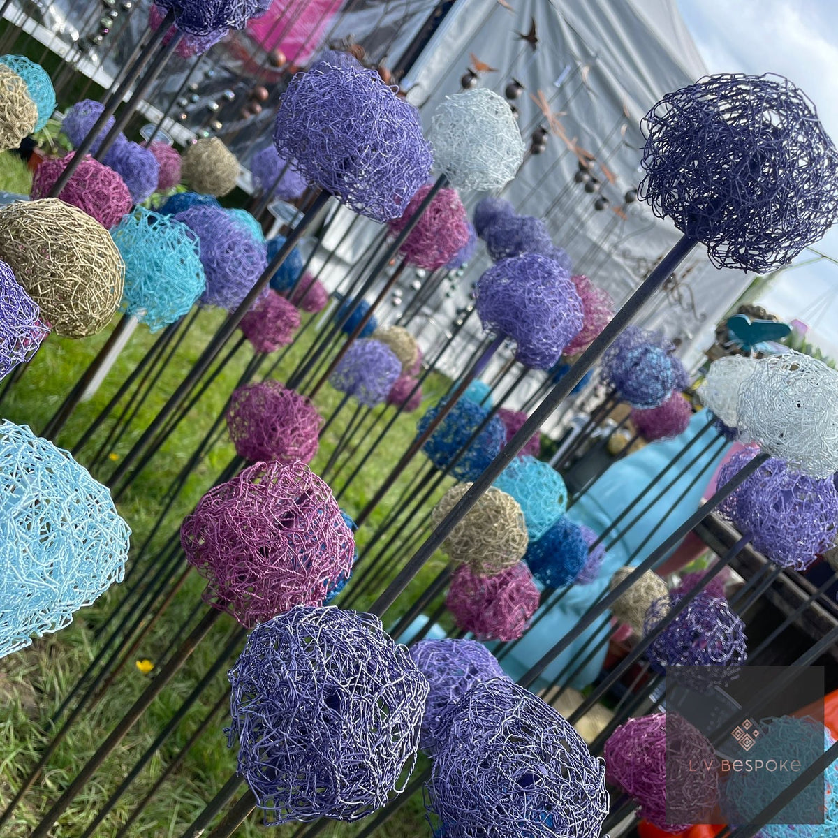 Handmade Allium Heads by LV Bespoke | Year-Round Garden Structure