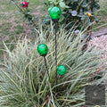 Mixed Coloured Glass Orb, Cluster of 3 - Short