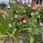 Cluster of 3 Glass Garden Feature