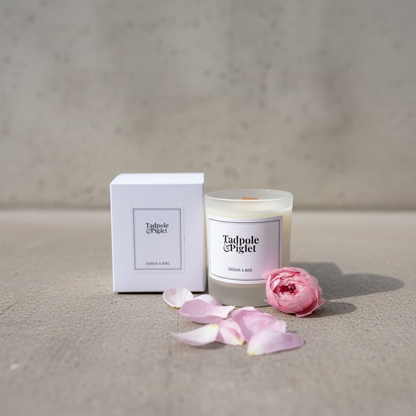 Damson &amp; Rose Scented Candle