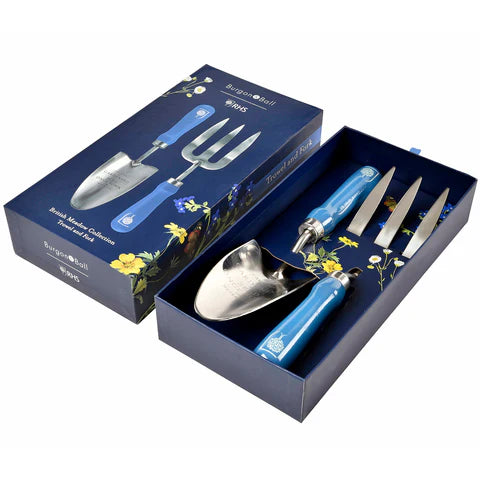 Burgon & Ball RHS British Meadow Trowel & Fork Gift Set