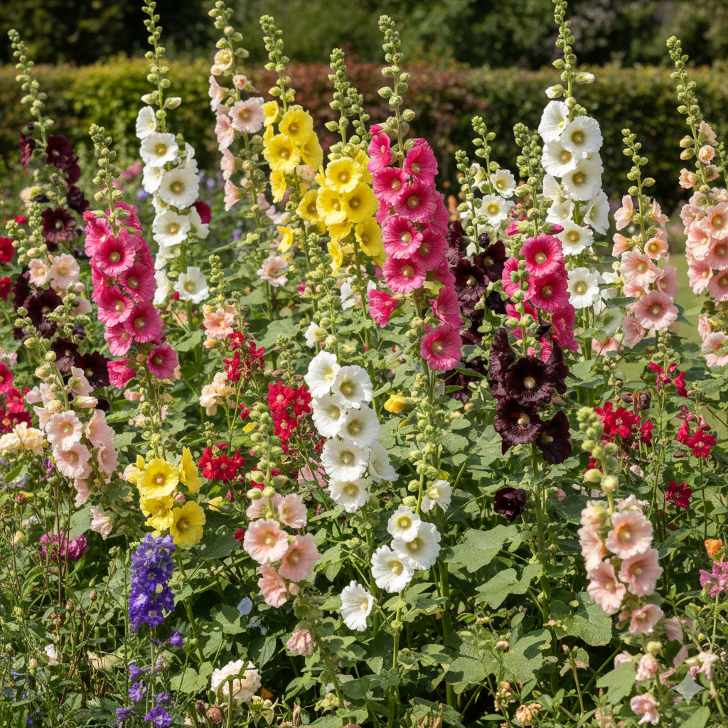 Hollyhock Bishy Barnabee Mix