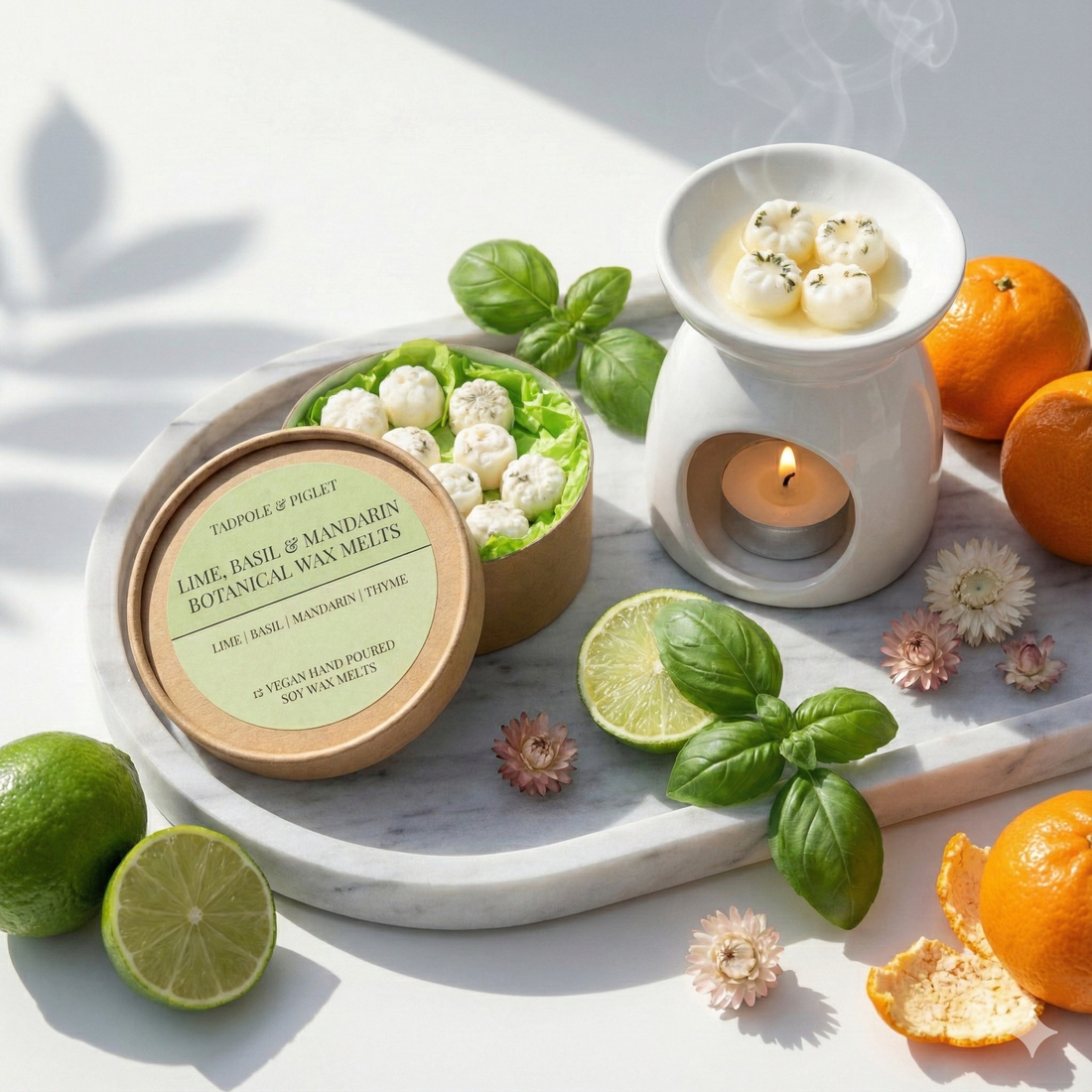 Lime, Basil &amp; Mandarin Botanical Wax Melts