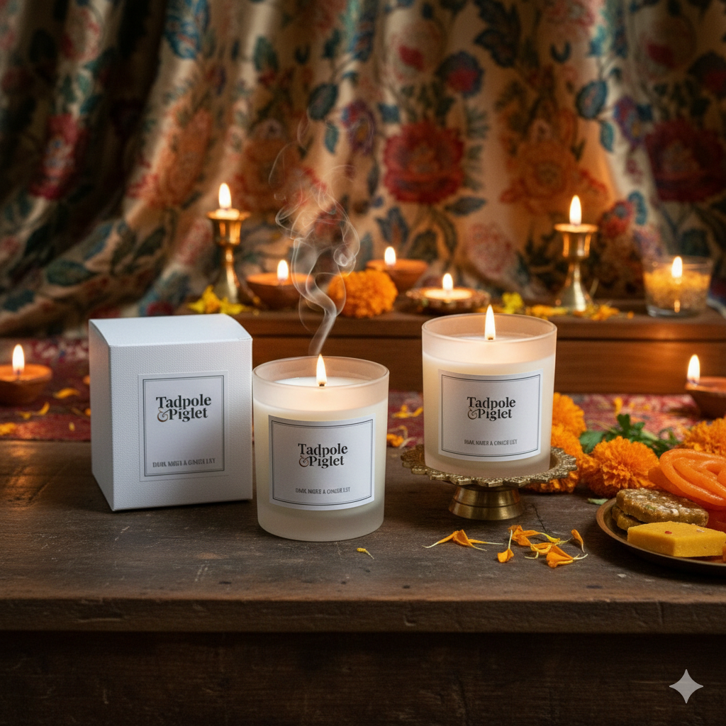 Dark Amber &amp; Ginger Lily Scented Candle