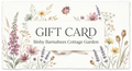 Digital e-gift card design with a watercolour wildflower border