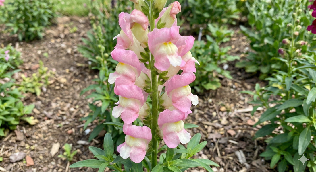 Antirrhinum Sweet Duet Apple Blossom