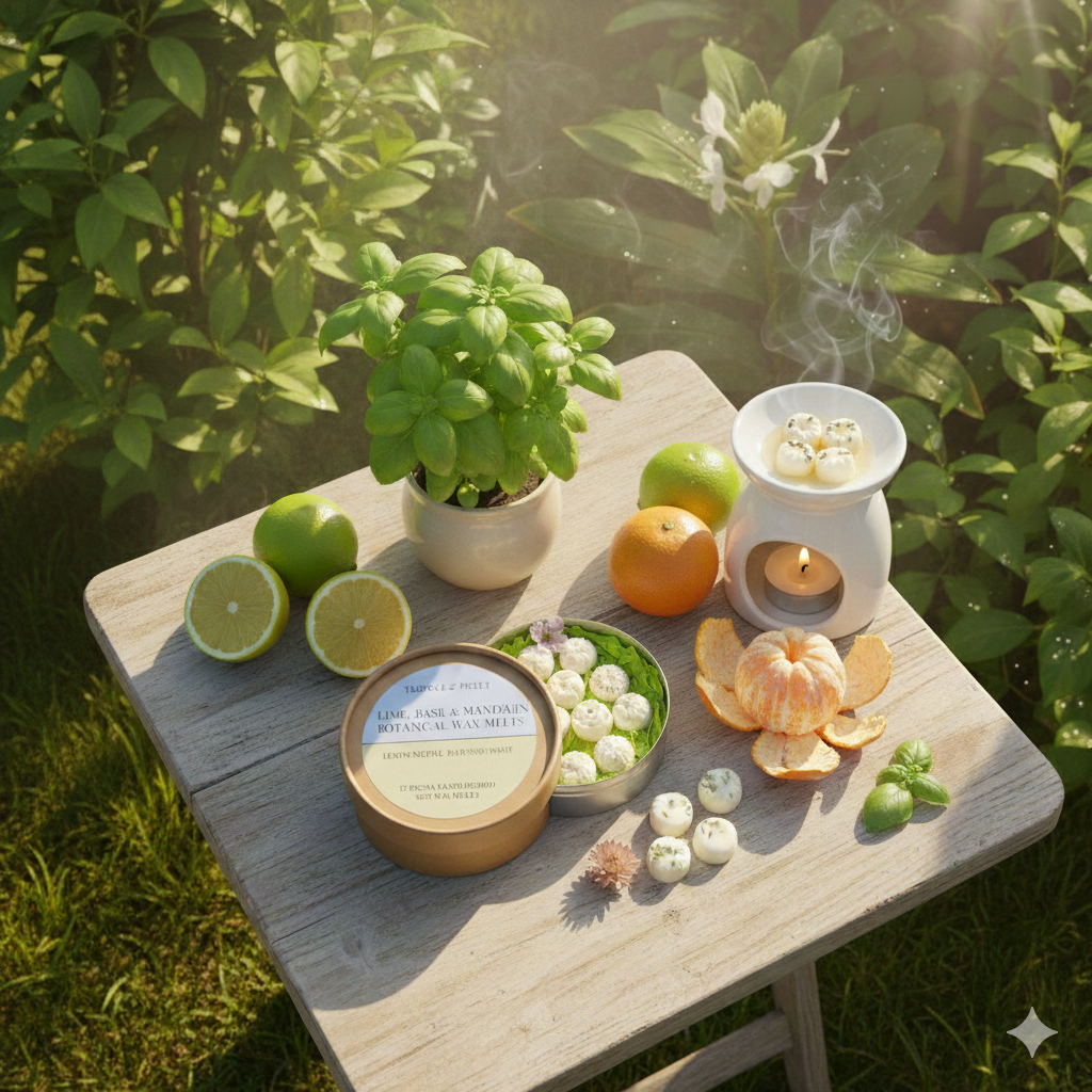 Lime, Basil &amp; Mandarin Botanical Wax Melts