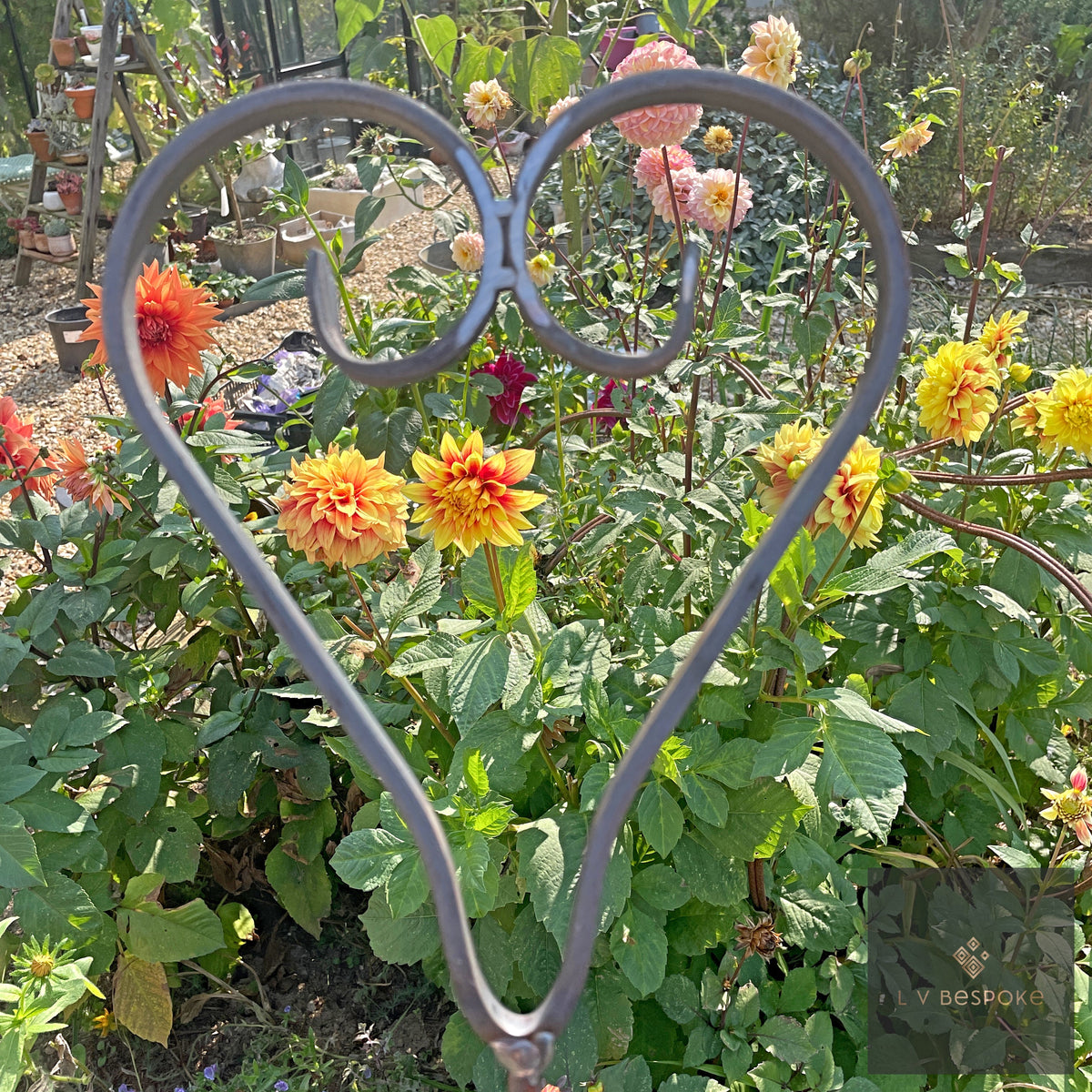 Bespoke Heart Shaped Plant Support | Norfolk-Made Garden Feature