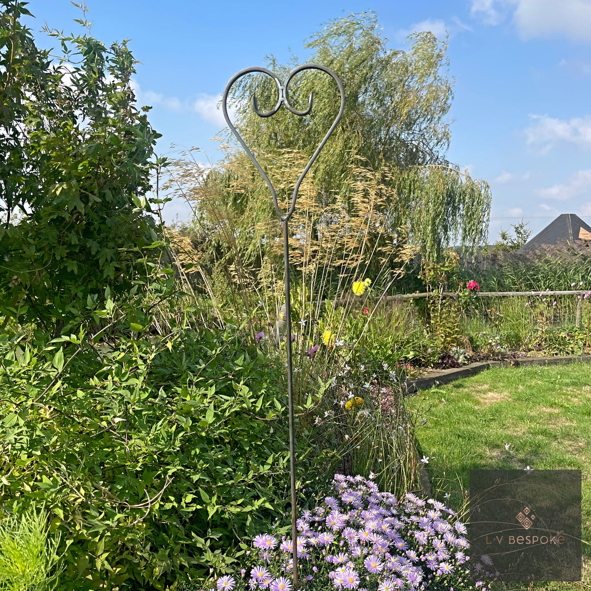 Bespoke Heart Shaped Plant Support | Norfolk-Made Garden Feature