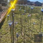 Cluster of 3 Glass Garden Feature
