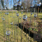 Cluster of 3 Glass Garden Feature