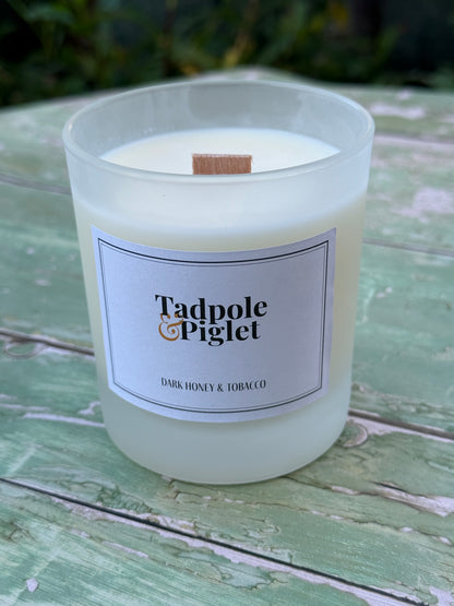 Dark Honey &amp; Tobacco Scented Candle