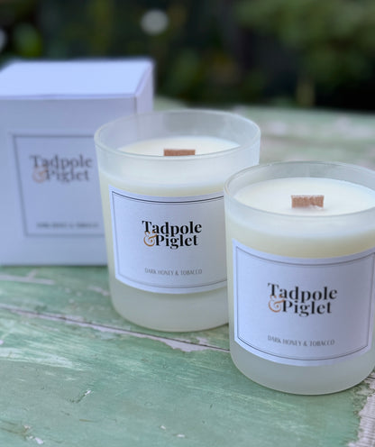 Dark Honey &amp; Tobacco Scented Candle